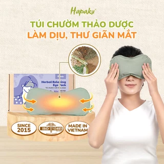 Túi Chườm Mắt Thảo Dược Hapaku - Giúp Thư Giãn, Giảm Nhức Mỏi Mắt, Làm Nóng Bằng Lò Vi Sóng