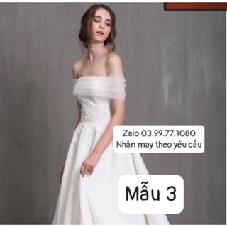 (có size) áo choàng váy cưới váy đi bàn cô dâu-có may theo yêu