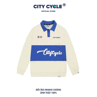 Áo polo local brand dài tay Puzzle City Cycle nỉ cua form rộng nam nữ oversize unisex