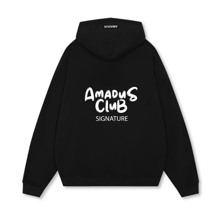 Áo HOODIE ZIP Nỉ Bông In Amadus Club Local Brand Unisex Kéo Khóa - AD14