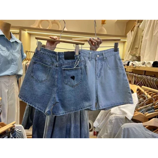 Quần Short Jeans lửng cạp cao chuẩn Jojo có size chất mềm đẹp Nữ Pants