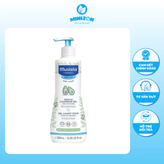 Sữa tắm gội 2 trong 1 Mustela 500ml mẫu mới nhẹ dịu