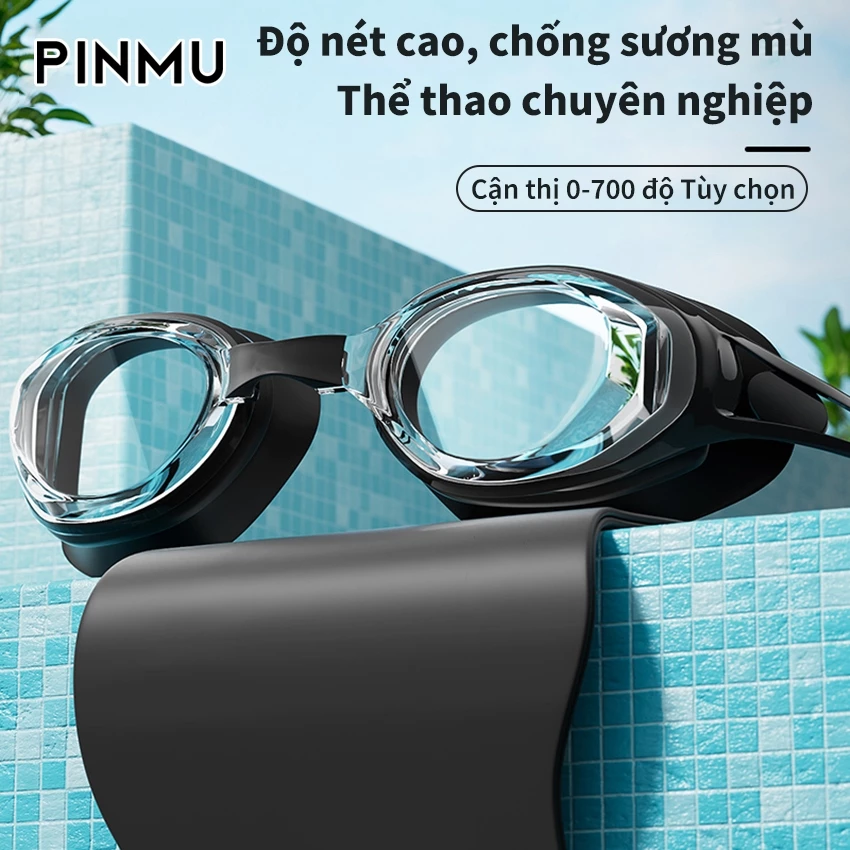 Kính bơi PINMU mắt trong sử dụng được cho nam nữ cản tia UV hạn chế sương mờ