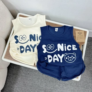 Bộ quần áo hè cho bé trai Niceday (ảnh thật) 10-30kg XHN1567