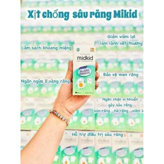 Xịt chống sâu răng Midkid, bảo vệ men răng, giảm hôi miệng, làm sạch mảng bám