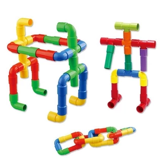 Bộ đồ chơi lắp ráp ống dẫn nước, đồ chơi giáo dục phát triển trí não đa chức năng cho bé từ 3-6 tuổi