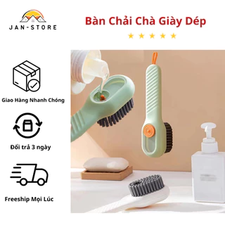 Bàn Chải Chà Dày Giép - Bàn Chải Vệ Sinh Đồ Dùng - Dạng Nhấn Cầm Tay - Bàn Chải Lông Mềm Vệ Sinh Sạch Sẽ