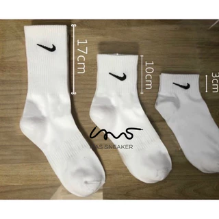 Tất Vớ Nike Trắng Đen Thể Thao Cổ Ngắn Cổ Trung Cổ Cao Nam Nữ Vải Dệt Kim