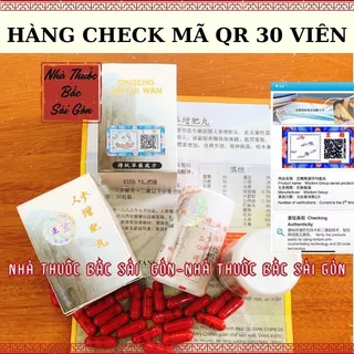 Nhân Sâm Tăng Phì Hoàn HÀNG CHÍNH HÃNG CHECK ĐƯỢC MÃ QR- Ginseng Jin Fui Yen (Hỗ Trợ Tăng Cân, date mới)