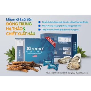 Kẹo sâm, đông trùng hạ thảo và hàu biển Xtreme Candy Chính Hãng USA (Ko Gây Tác Dụng Phụ), Tặng kèm quà tặng