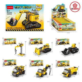 Đồ chơi lắp ráp AUSINI Keyixing Construction chủ đề xe công trình