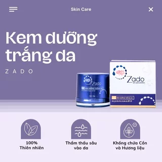 KEM DƯỠNG TRẮNG DA ZADO 12G