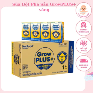 Thùng 48 hộp sữa non Grow Plus+ vàng 110ml dinh dưỡng dành cho trẻ chậm tăng cân 1_10 tuổi