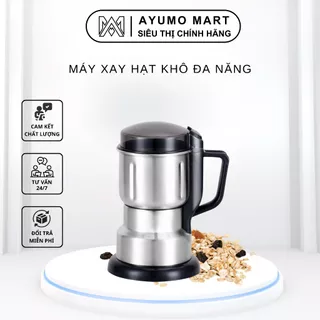 Máy Xay Hạt Khô Cao Cấp, Thiết Kế Cối Xay Bằng Thép Không Gỉ, Xay Các Loại Hạt Và Gia Vị Khô (AYUMO MART)