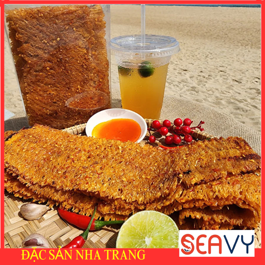 Mực tẩm gia vị Nha Trang chính gốc cán mỏng cay dai đậm đà thơm ngon gói 250 gram (mã MT03)