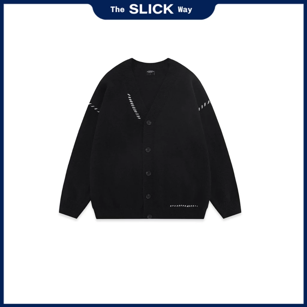 Áo Cardigan Len Sunset/Black - The Slick Way