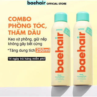 Combo 2 xịt tóc Baehair Booster 250ml Hair styling spray xịt tạo kiểu tóc giữ nếp tóc lâu tạo độ phồng tạo kiểu mềm mại