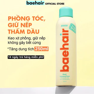 Xịt phồng tóc tạo kiểu Baehair 250ml dạng keo xịt phồng giữ nếp không gây bết cứng giúp bạn tạo kiểu và giữ nếp dễ dàng