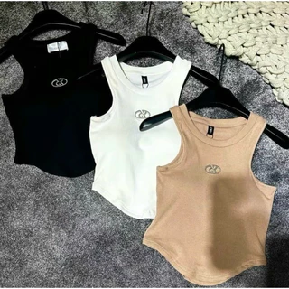 áo thun 3 lỗ sách nách có kèm mút đệm fom croptop