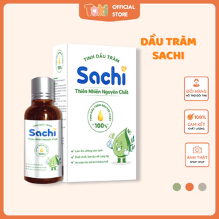 Tinh Dầu Tràm Nguyên Chất Sachi Giúp Làm Ấm Cơ Thể, Giảm Chướng Bụng, Đầy Hơi, An Toàn Cho Trẻ Nhỏ 30ml