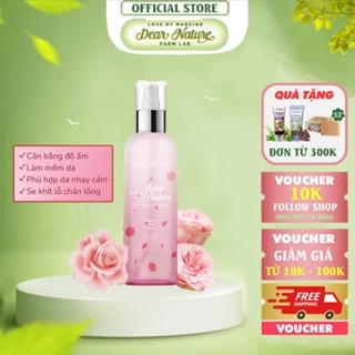 Toner Dưỡng Ẩm Hoa Hồng organic Dear Nature Cân Bằng Độ Ẩm Cho Da, Giúp Làm Mềm Da, Cho Da Khô 150ml