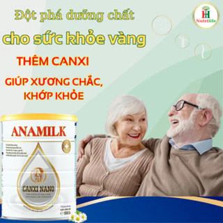 COMBO 5 LON SỮA ANAMILK CANXI PRO - TẶNG HỘP QUÀ 6 LỌ x 70ml YẾN CANXI, ĐƯỜNG ĂN KIÊNG