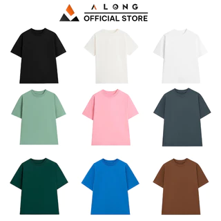 Áo Thun Nam Nữ Unisex Freesize Cổ Tròn Tay Ngắn, Áo Phông Form Rộng Oversize Premium Cotton 100% Local Brand ALONG