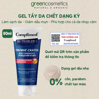 Tẩy da chết dạng kỳ với Salicylic acid Compliment cho da dầu mụn, nhạy cảm 80ml