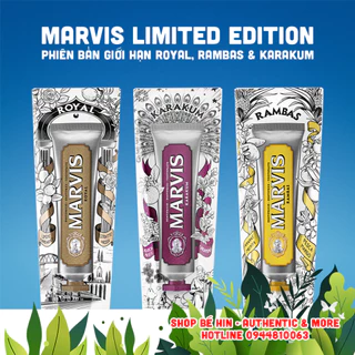 Kem đánh răng cao cấp Marvis Limited 75ml phiên bản giới hạn Karakum Royal Rambas - Hàng Ý chuẩn