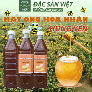 Mật Ong Hoa Nhãn Hưng Yên Nguyên Chất 1 Lít, Thơm Ngon Thượng Hạng