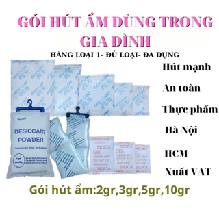 [ Giá sỉ ] 500gr gói hút ẩm đủ size, đủ loại gói- hạt hút ẩm đầy đủ