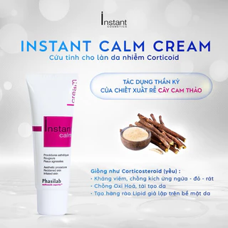 Kem dưỡng phục hồi Instant calm cream phục hồi da, giảm kích ứng đỏ da sau peel , laser thâm mụn đỏ Dr Linh Hà