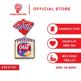 Túi Bánh sandwich tươi lạt Otto 245g Phạm Nguyên - bánh kẹo Phạm Nguyên