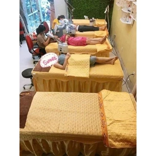 ga spa chất liệu vải phi lụa