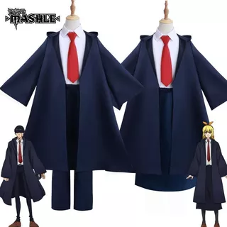 Holoun Mashle Cosplay Trang Phục Hóa Trang Mash Burnedead Ma Thuật Và Cơ Bắp Anime Áo Khoác Đen Đồng Phục Halloween