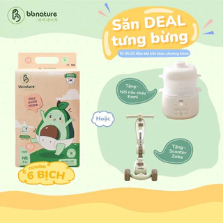 Tã Bỉm Quần Dán BB Nature Hàn Quốc, Mềm Mại, Mỏng Nhẹ Đủ Size Cho Bé Từ 6-25Kg