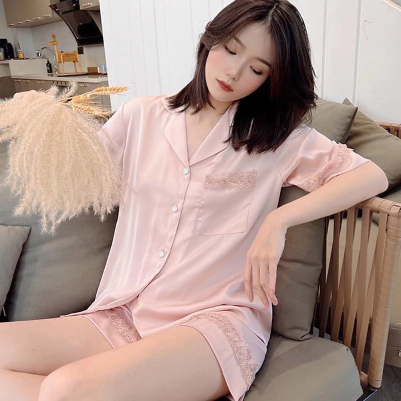 Set bộ Pijama lụa cao cấp