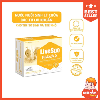 ❤️ Nước muối sinh lý cho bé có bào tử lợi khuẩn LiveSpo NAVAX Kids, vệ sinh tai, mũi, họng trẻ em