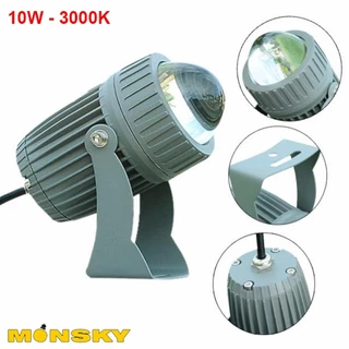 Đèn rọi ngoài trời MONSKY ROCA 10w hiệu ứng quét tia màu vàng biến nhà bạn thành chuyên nghiệp