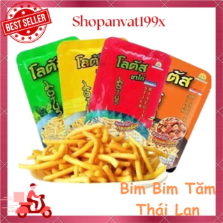 Bịch 13 gói Bim Bim Tăm Que Thái Lan, snack tăm thái, đồ ăn vặt tuổi thơ cổng trường