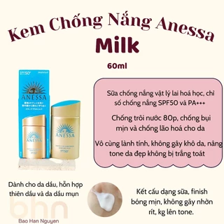 Kem Chống Nắng ANESSA Cho Da Dầu 60ML Mới 2024