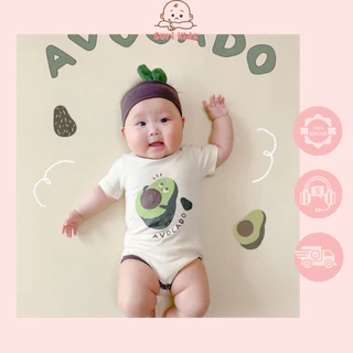 Bộ liền quần, bodysuit quả bơ thời trang mùa hè cho bé trai bé gái - Suri Kids