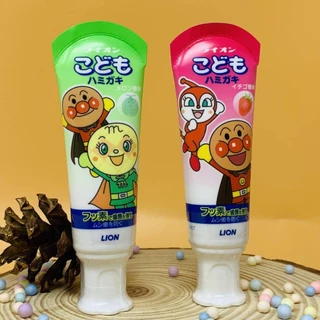 Kem đánh răng Lion cho trẻ em - không sợ bé nuốt nhầm - nội địa Nhật