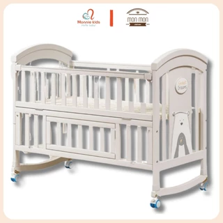 Giường cũi đa năng cho em bé Monmon 6in1, nôi cũi cho trẻ em 6 chế độ cho mẹ Chilux - Monnie Kids