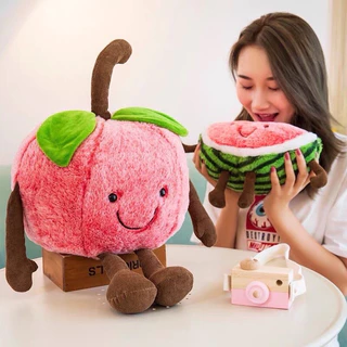 Thú Nhồi Bông Trái Cây Anh Đào Và Dưa Hấu Size 30Cm Vô Cùng Đáng Yêu Hàng Thú Bông Nhập Khẩu Cao Cấp Đồ Chơi Cho Bé