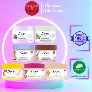 Tẩy Da Chết Toàn Thân DOVE Exfoliating Body Polish POMEGRANATE SEEEDS & SHEA BUTTER / MACADAMIA RICE MILK