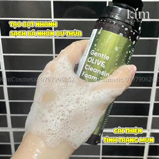 sữa rửa mặt drceutics gentle olive cleansing foam