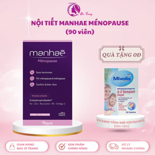 [DR TRANG] - MANHAE 90 VIÊN - Viên uống hỗ trợ bổ sung nội tiết cho phụ nữ - Tặng 1 Vitamin tổng hợp 120 viên