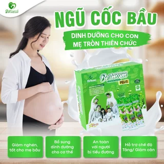 Ngũ cốc bầu Bemom 500g (25 gói), hương vị thơm ngon, cung cấp dinh dưỡng cho thai nhi phát triển