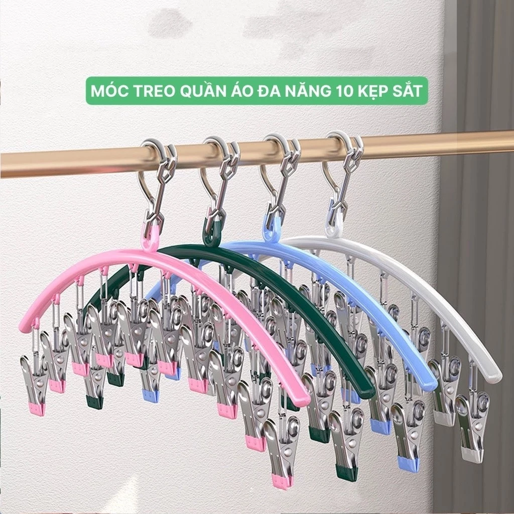 Móc treo kẹp quần áo, khăn, tất, quần lót áo lót thiết kế hiện đại đa năng